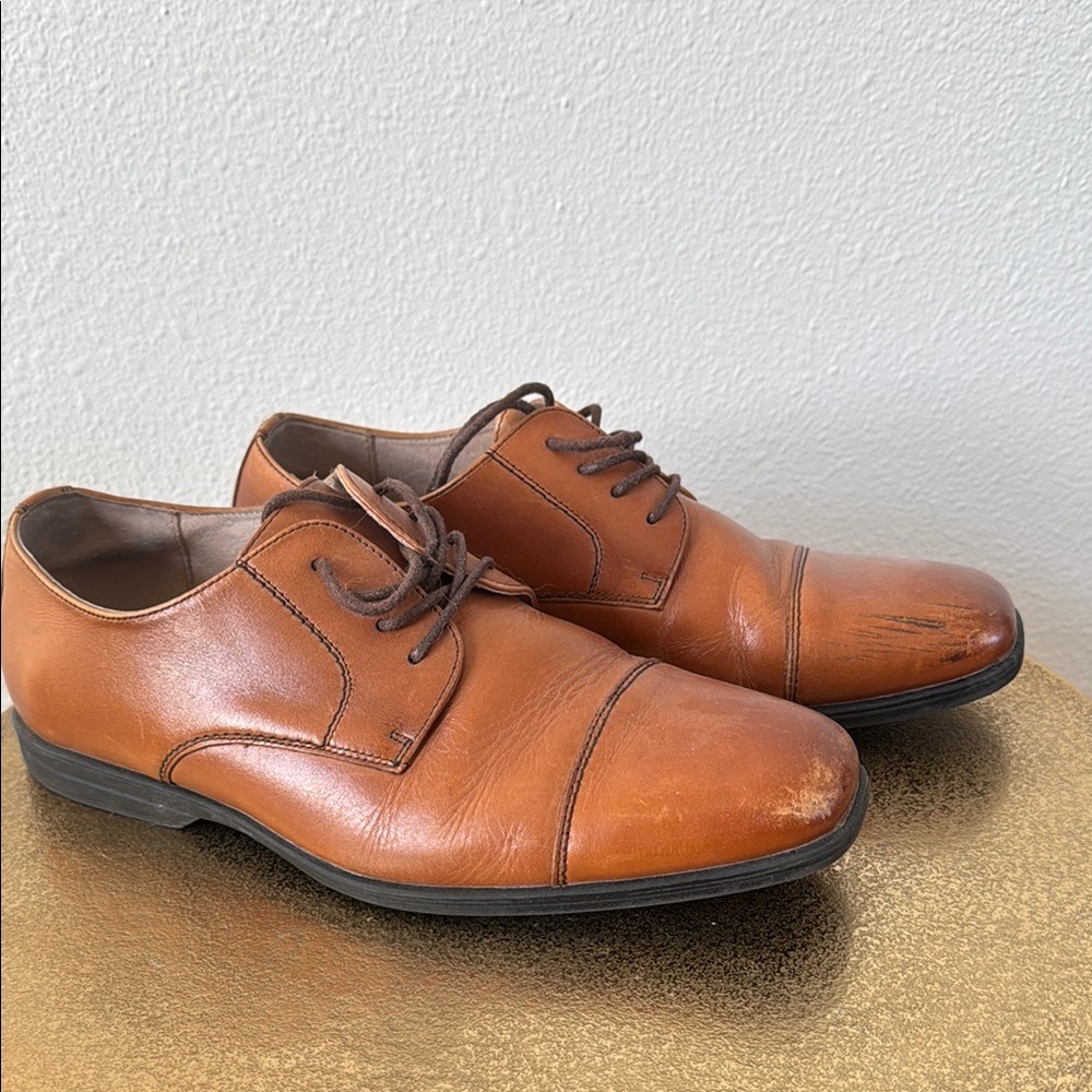 Men's Brown Leather Dress Shoes